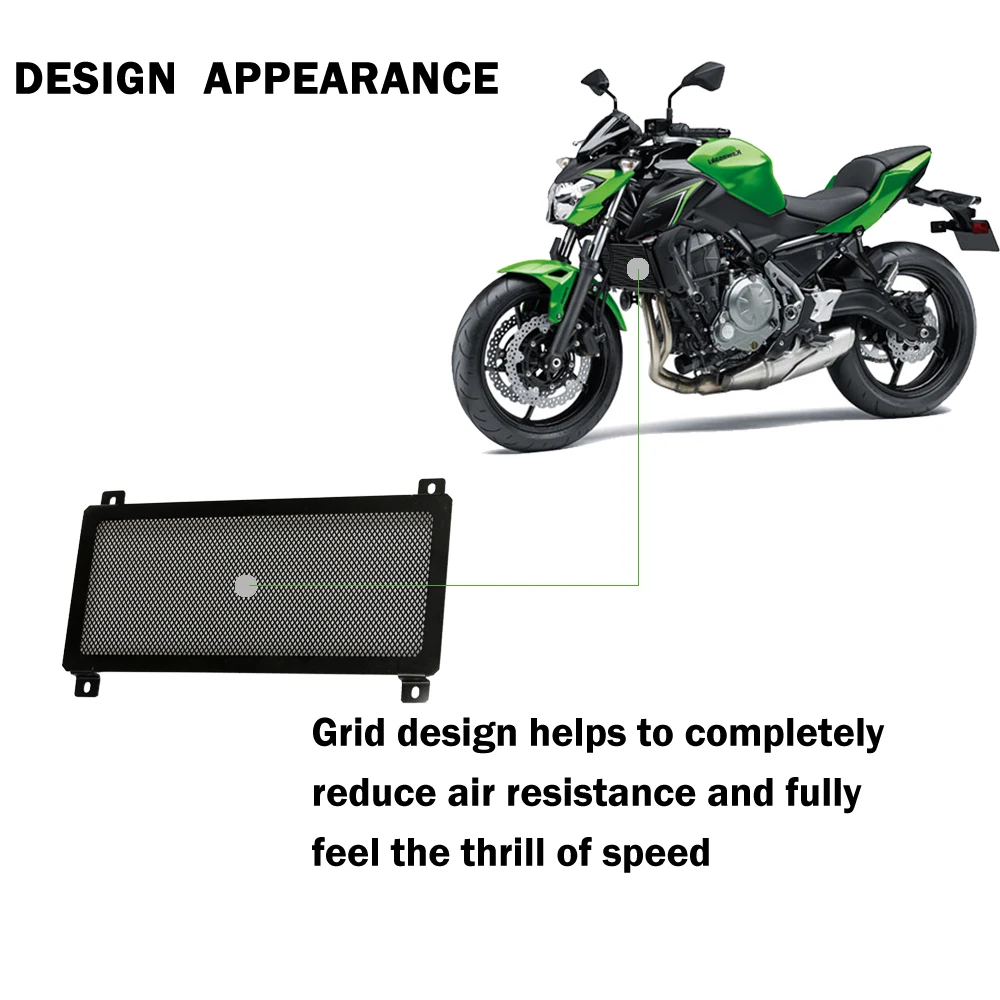 Для Kawasaki ER6F ER6N NINJA 650r ninja650 z650решетка радиатора защита для мотоцикла из
