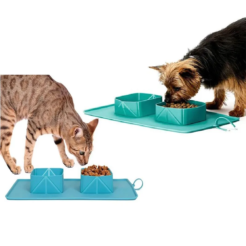 

Collapsible accessories Dog Bowls Water Portable Travel Pet Food Bowl for Cat or Dog, Perfect for Home Travel with Storage Bag