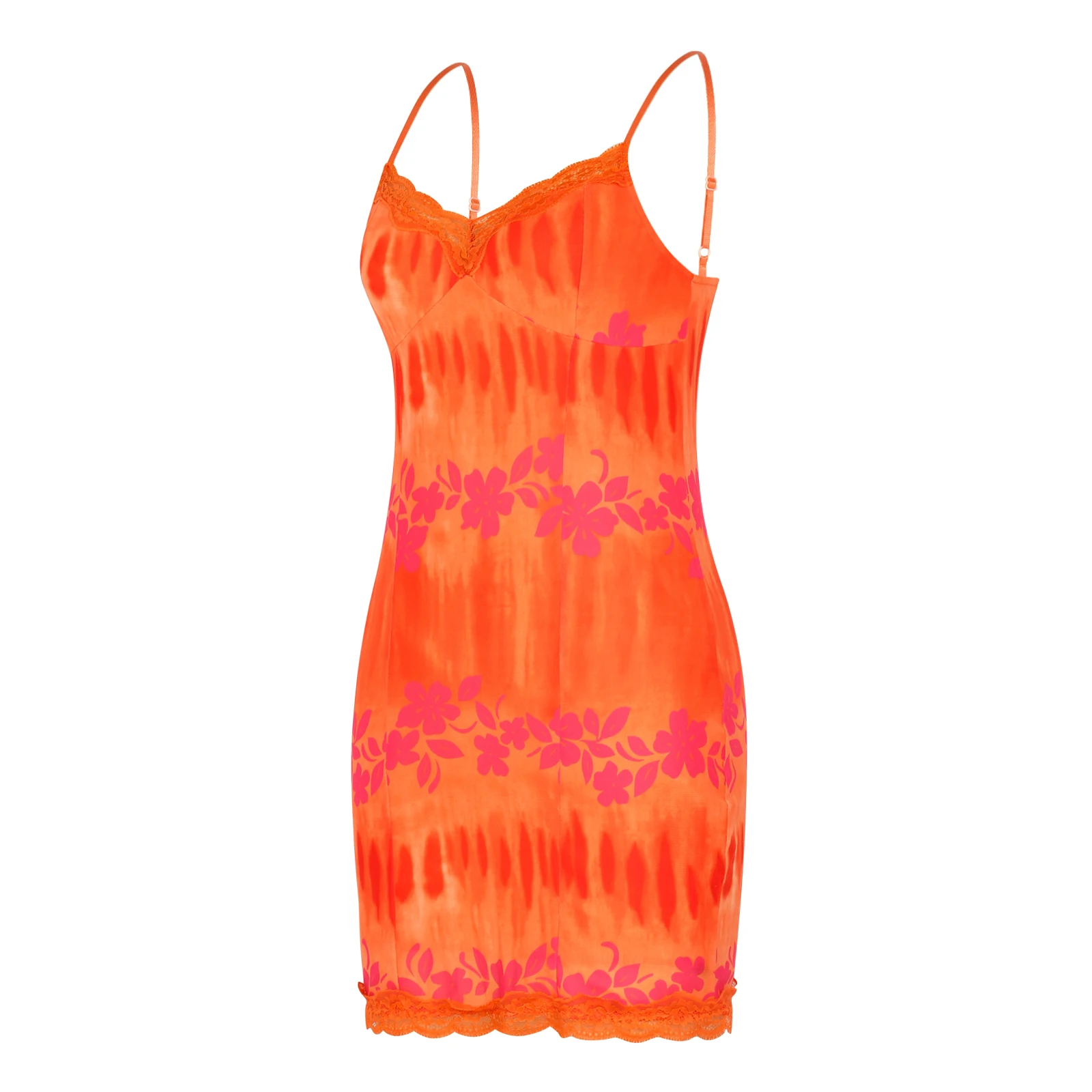 

Женское сексуальное Сетчатое платье на бретелях, модное облегающее короткое платье с цветочной кружевной отделкой и V-образным вырезом, со ...