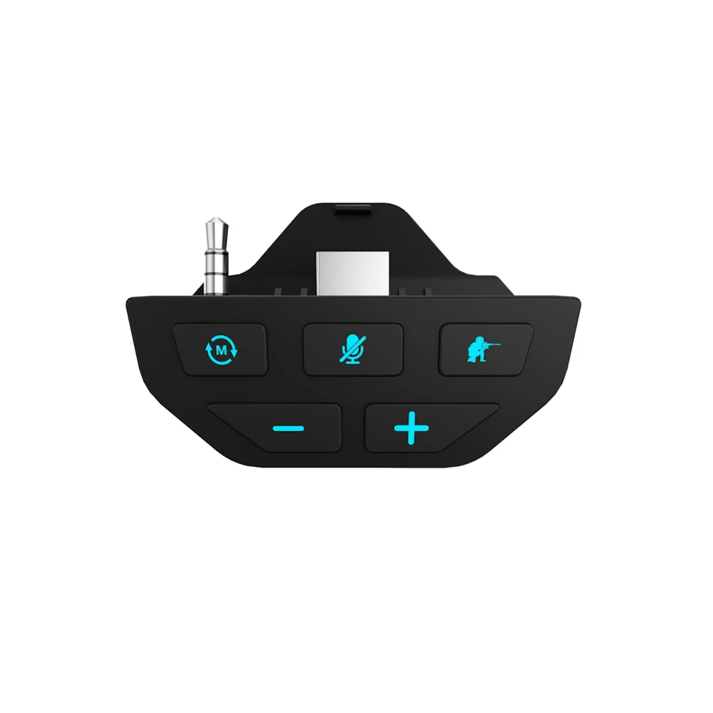 

For Xbox One X/S Controller Sound Enhancer Stereo Dongle Headset Audio Adapter with Headphone Speakers Low Latency Voice Control