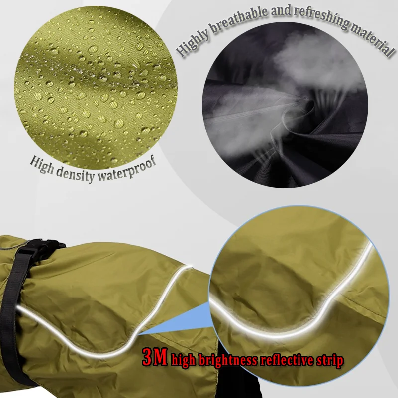 Водонепроницаемый дождевик для собак золотистый ретривер одежда крупных