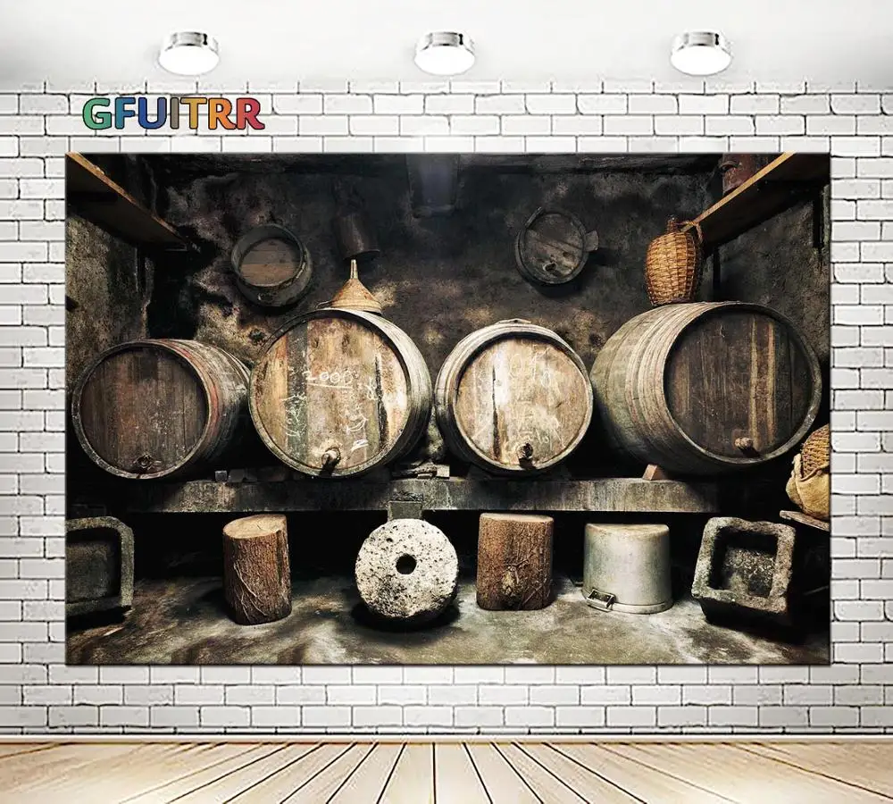 GFUITRR фантазийный винтажный фон для фотосъемки день рождения декорация винный