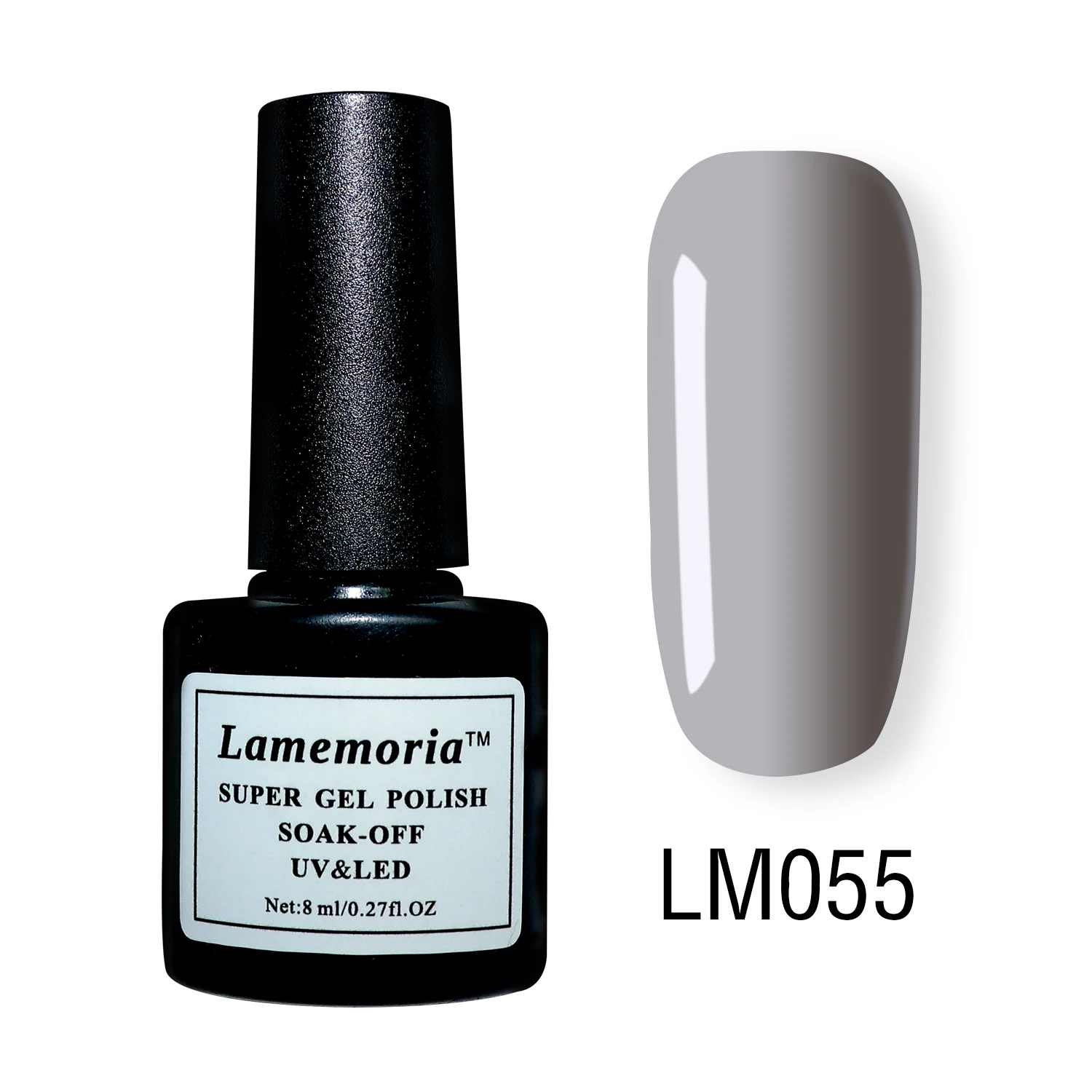 LM055 56 цветов, чистый Гель-лак для ногтей, черный, белый цвет, 8 мл, полуперманентный УФ-лак для ногтей, декоративный светодиодный - Цвет: LM055