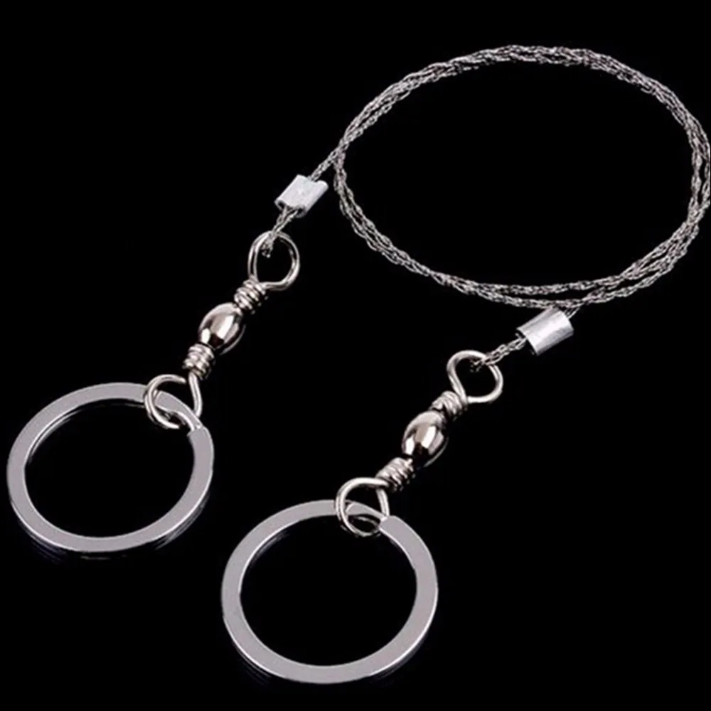 

Field Survival Stainless Wire Saw Hand Chain Saw Cutter Outdoor Emergency Fretsaw Camping Hunting Wire Saw Survival Tool Parts