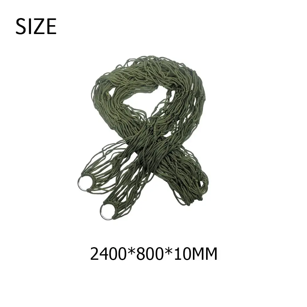 

Single Person Mesh Nylon Hammock Portable Outdoor Leisure Hanging Bed Swing Bed Single Person Outdoor Furniture Supplies