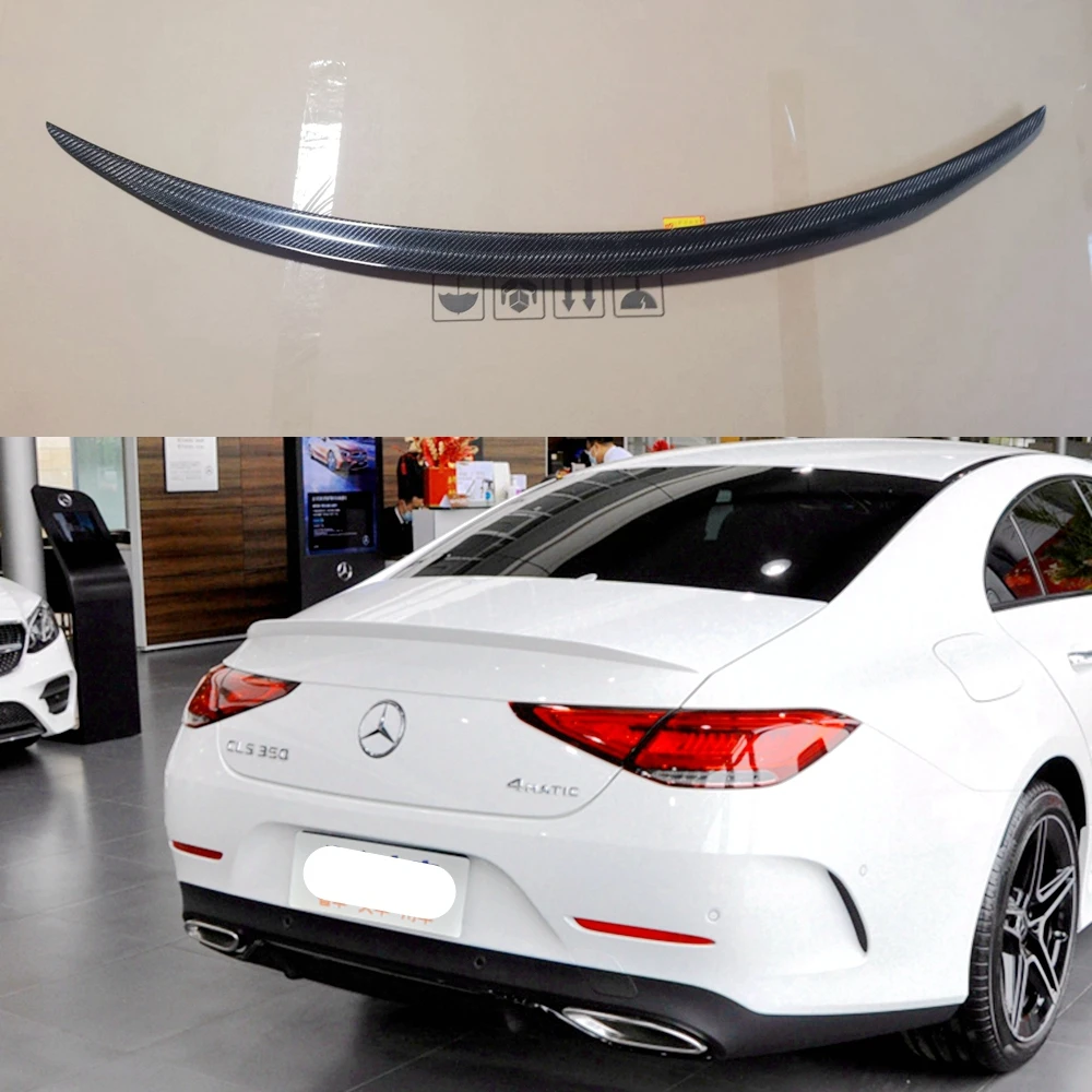 

Fit For Mercedes Benz CLS Class W257 C257 CLS400 CLS550 AMG 2018 2019 2020 ABS Rear Trunk Spoiler Boot Wing Car Styling