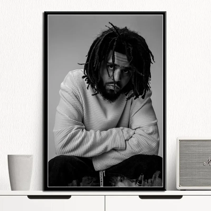 J Cole рэп хип хоп музыка звезда певец рэпер художественная живопись винтажный
