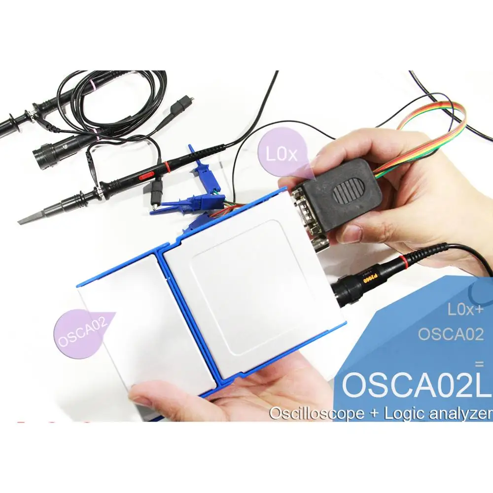 Buy Hot sale USB/PC Oscilloscope OSCA02 100MS/s Sampling Rate 35MHz Bandwidth on