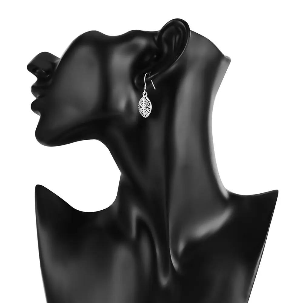 Акция для женщин 925 серебряные серьги-штампы шармы Свадебные ювелирные изделия