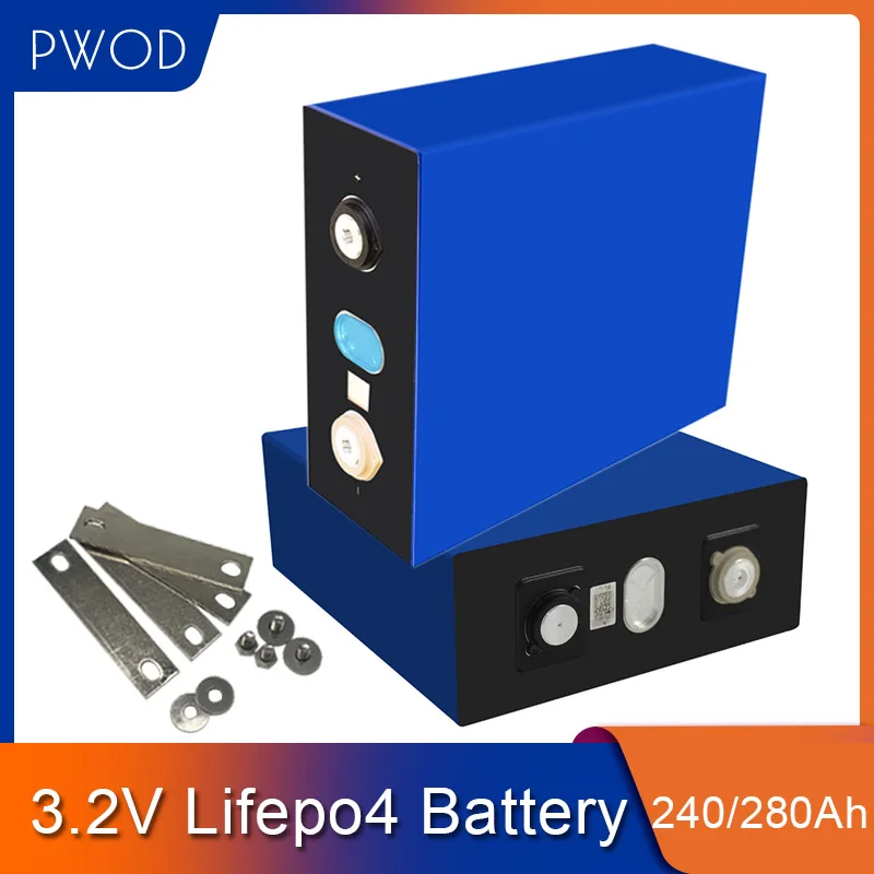 4 шт. призматическая LiFePO4 3 2 v 240Ah lifepo4 литиевая батарея для 12V 24V 48V электрический