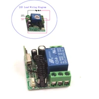 wireless 24v 10a relay module 1ch remote control switch module receiver onoff 24v relay parts 315mhz433mhz