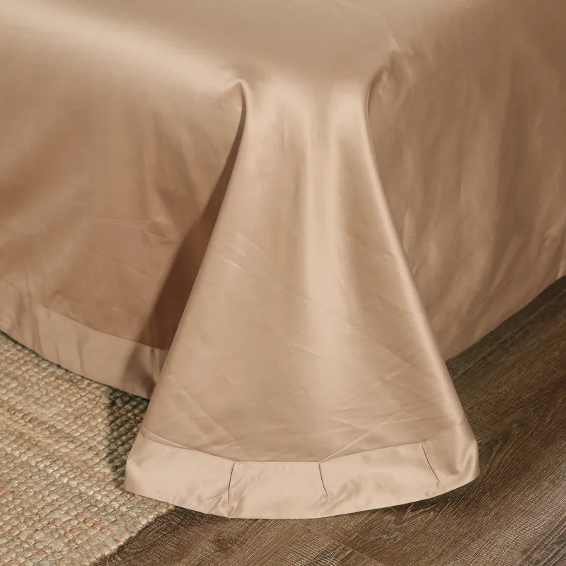 

Luxury White Gray Hotel Solid color Bedding set 100% Egyptian Cotton 1000TC 4 Pcs Duvet Cover Fitted Bed Sheet Set Pillowcases