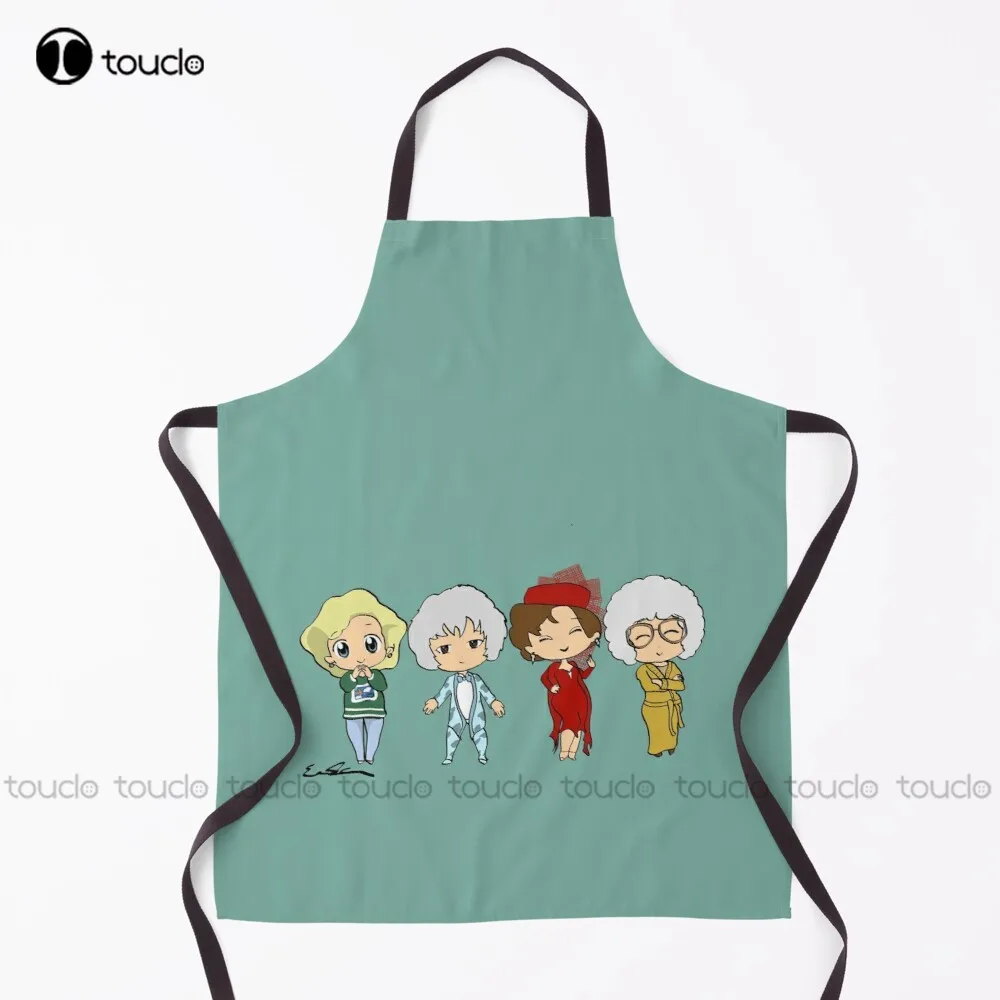 The Golden Girls - Chibis Apron Server Apron For Women Men Unisex Adult Garden Kitchen Household Cleaning Custom Apron