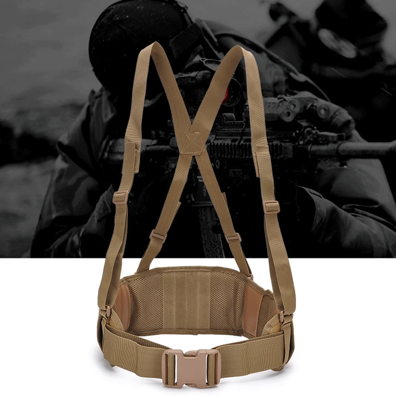 Регулируемый военный тактический ремень многофункциональный толстый уличный CS