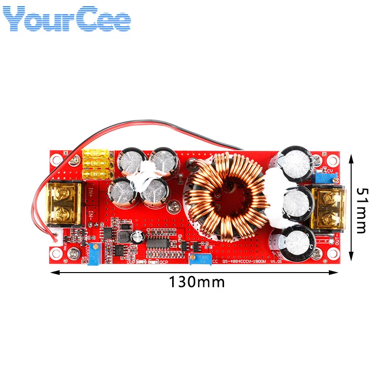 1800 Вт Φ конвертер CV повышающий преобразователь Step Up Регулируемый Модуль питания