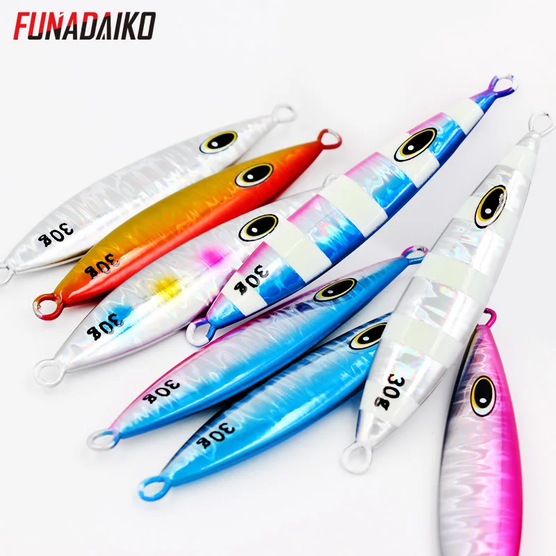 FUNADAIKO медленное джиг наживка искусственная металлическая светящаяся приманка