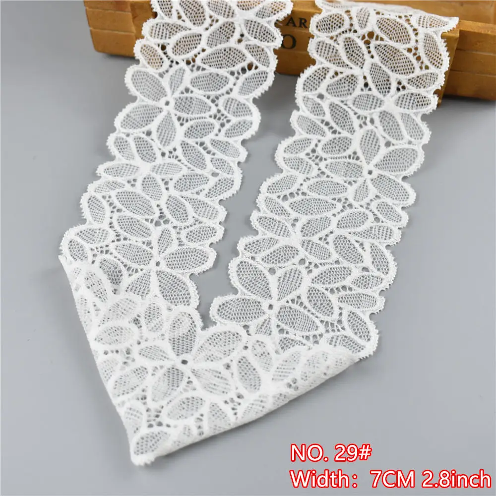 Красивое высококачественное Белое кружево 5 ярдов/Лот эластичное аксессуары