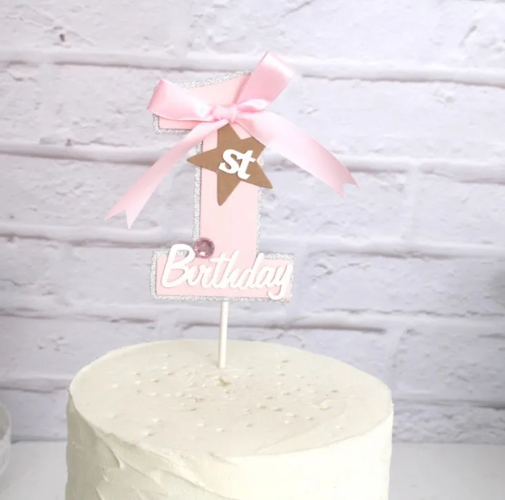 5 шт лук цифры фигурки жениха и невесты Персонализированные Топпер для торта №1