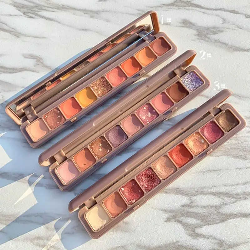 15 цветов милые тени для век Палитра неоновые блестящие металлические матовые