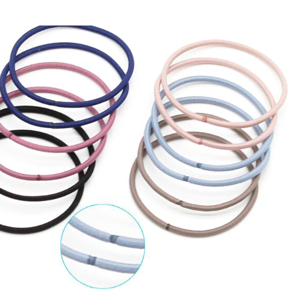 100 Uds versi&oacute;n de color mixto banda de goma accesorios para el cabello para padres e hijos-4