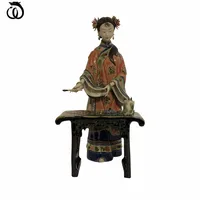 WU CHEN LONG Chinese Style Classical Beautiful Women Statue Ancient Lady Art Sculpture Ceramic Craft Ideas Home Decoration R7023