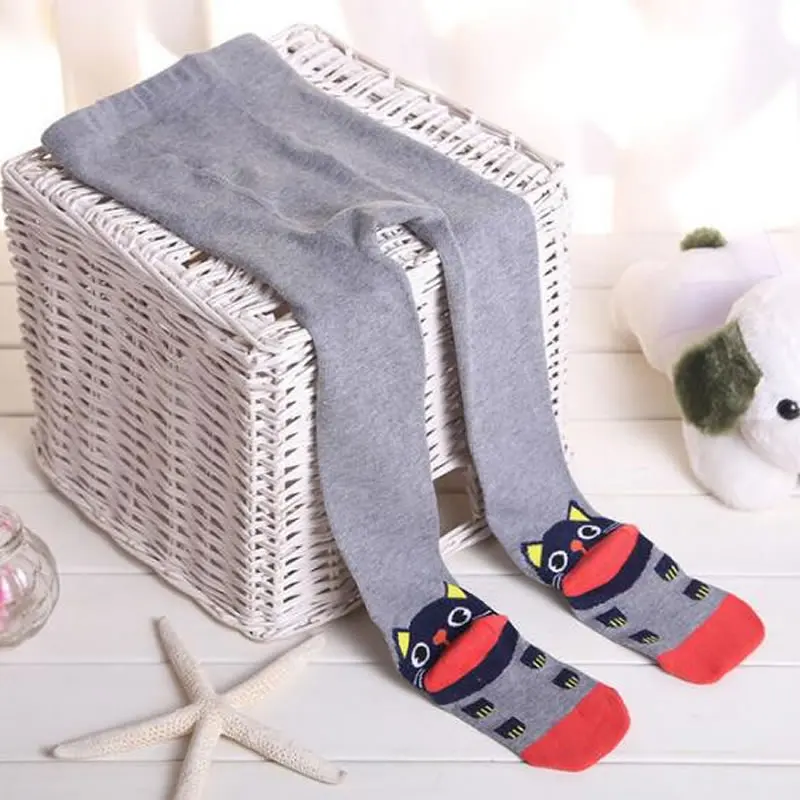 gray Детские колготки; популярные модели для детей 0-3 лет; Осенние Колготки для малышей; детские леггинсы; хлопковые колготки с принтом розового дерева - Цвет: gray