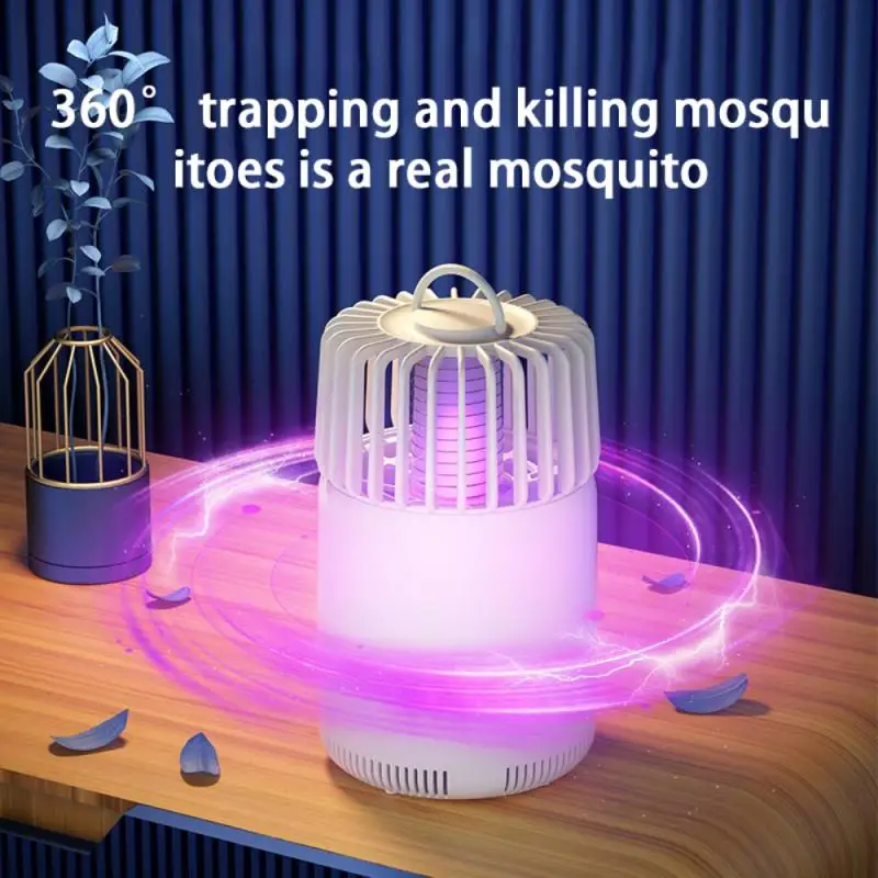 Indoor Fly Trap Catch Insect Indoors With Suction Bug Light Sticky Glue Non-irritating Odor Silent Operation Mosquito Killer | Лампы и