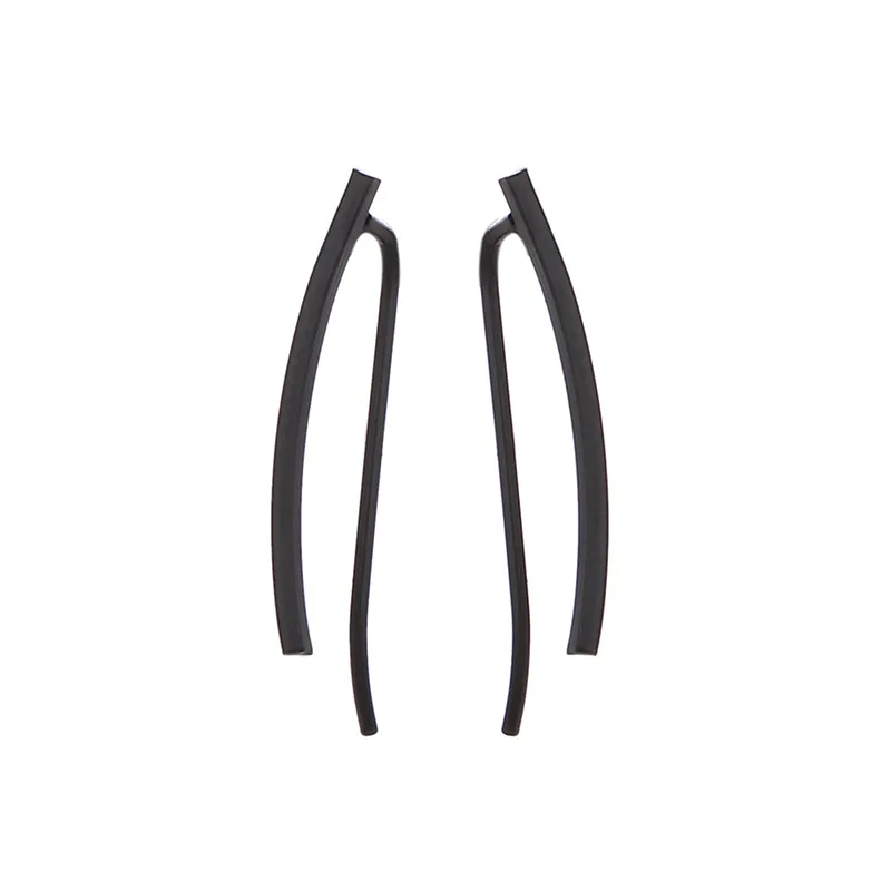 Простые металлические серьги-гвоздики для женщин массивные золотые серебряные