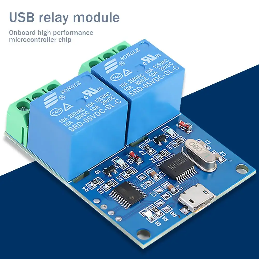 LCUS 2 канала релейный модуль 5В USB Управление переключатель интеллигентая (ый) 10A 250