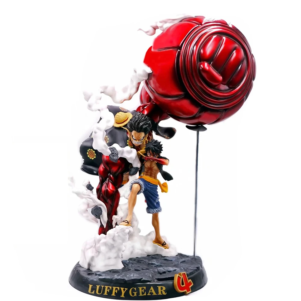 Verkauf Ein Stück GK Affe D Luffy Anime Action Figure Modell 52cm Getriebe 4 Schlacht Szene Statue Sammlung Spielzeug Desktop Dekoration