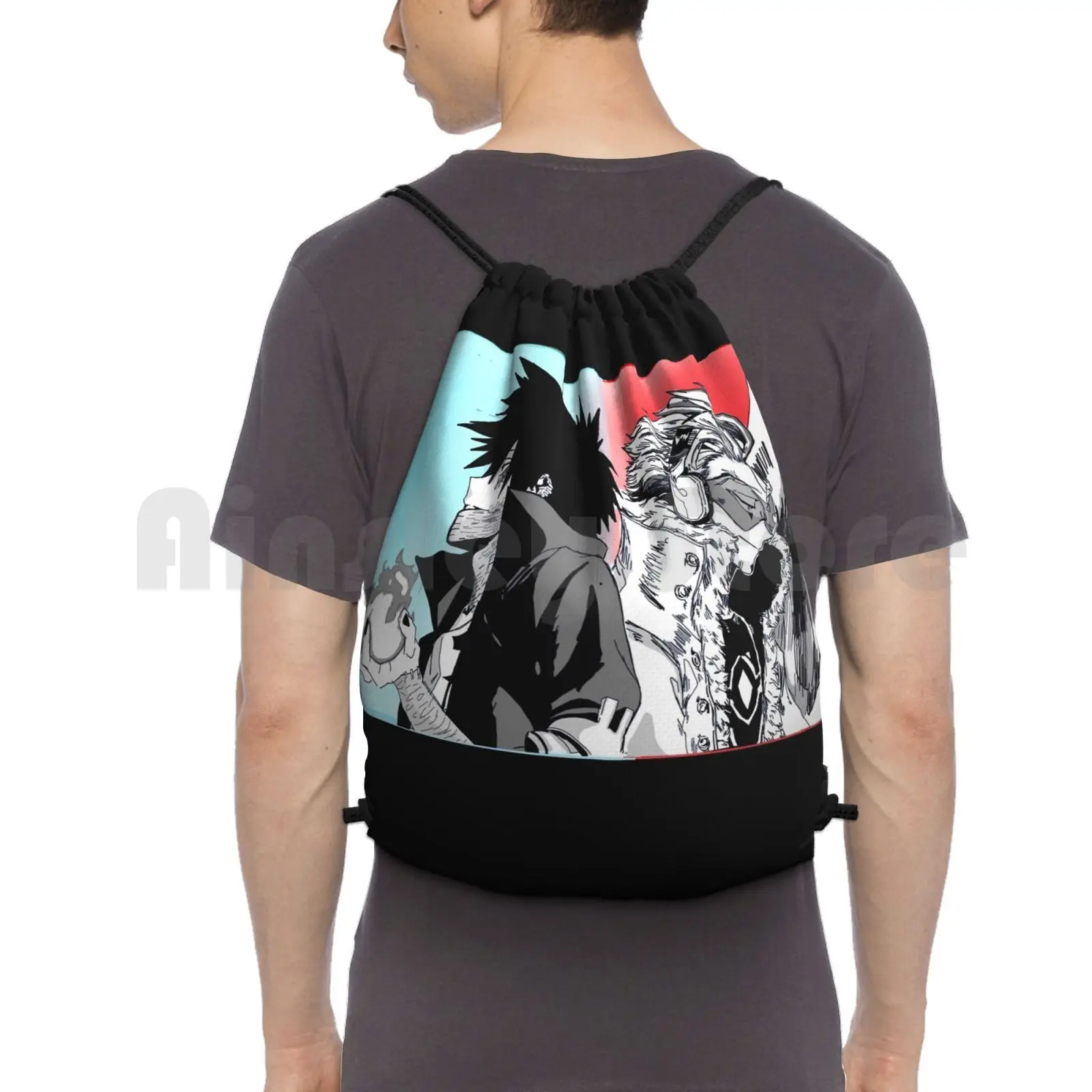 

Dabi And Hawks Backpack Drawstring Bag Riding Climbing Gym Bag Dabi Hawks Kiego Takami Dabihawk Boku No Hero Academia Bnha