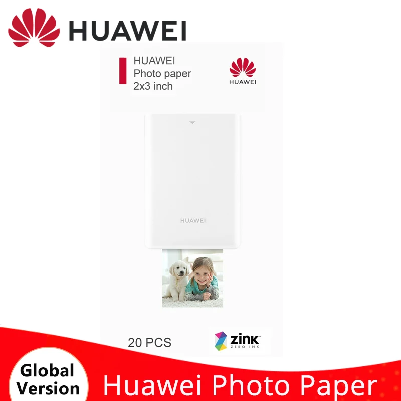 Оригинальная фотобумага Huawei Zink 2*3 дюйма для Мини Портативный Карманный