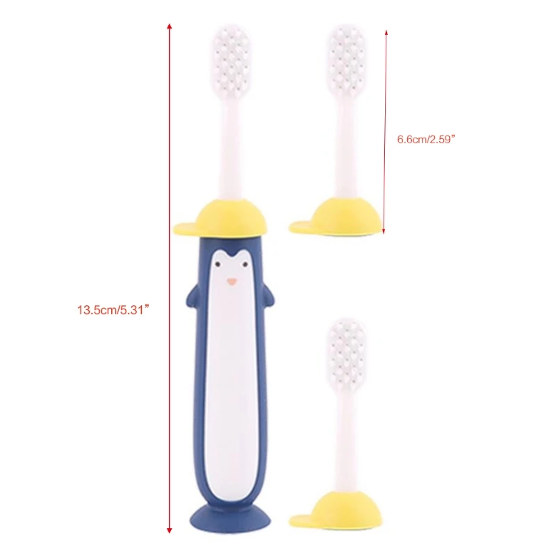 

Зубная щетка с мягкой щетиной и присоской для детей 6-12 лет