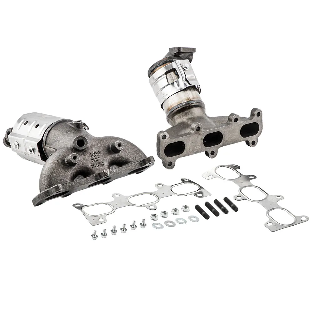 

1 Pair For Hyundai Santa Fe 2.7L 2007 2008 2009 Manifold Catalytic Converter