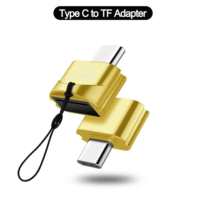 Адаптер OTG с Type C на Micro-SD TF Смарт устройство для чтения карт памяти Samsung Huawei адаптер