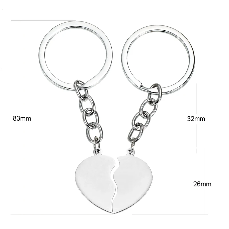 

Custom Engraved Name, Date, Sentence, Words Keychain For Couples Boyfriend Girlfriend Valentine Gift Women Men Jewelry Keyring