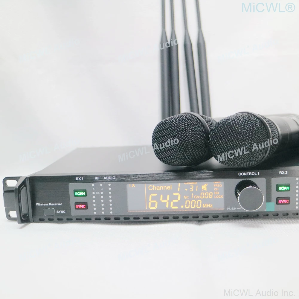 Оригинальный беспроводной DJ-микрофон AD4D UHF 400 каналов для караоке цифровая