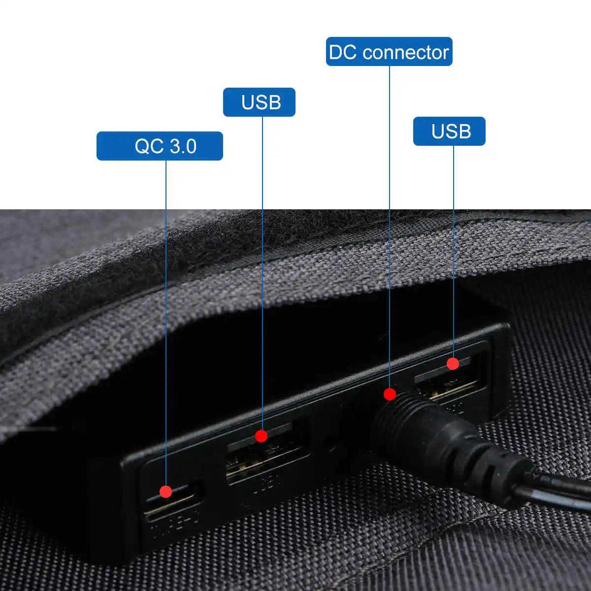 Цена Складная солнечная панель, 80 Вт, 5 В, 24 В, 2 USB-порта