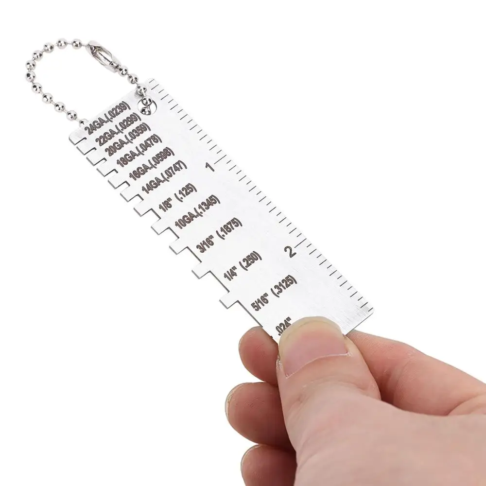 Измеритель толщины металлических листов портативная линейка сварщика