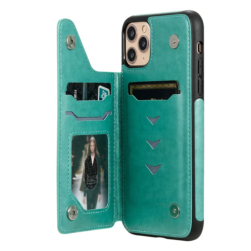 

For iPhone 11 11 Pro Case Shockproof Card Slot PU Leather Wallet Kickstand Emboss Skull Phone Back Cover For iPhone 11 Pro Max