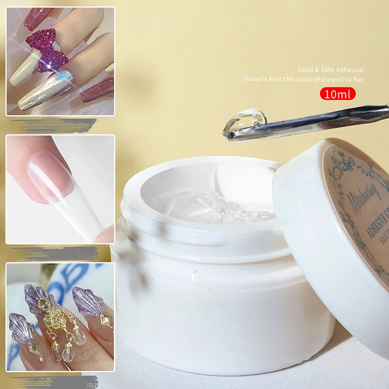 Solid Gel Solid Nail Tips Gel Transparent Soak Off UV LED Nail Art piece Gel