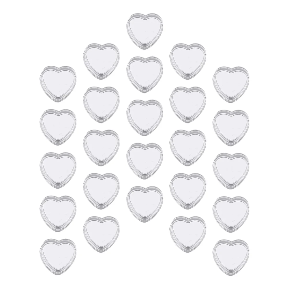 

25pcs Heart-shaped Cosmetic Storage Boxes Cream Jars Cosmetic Sub Bottles