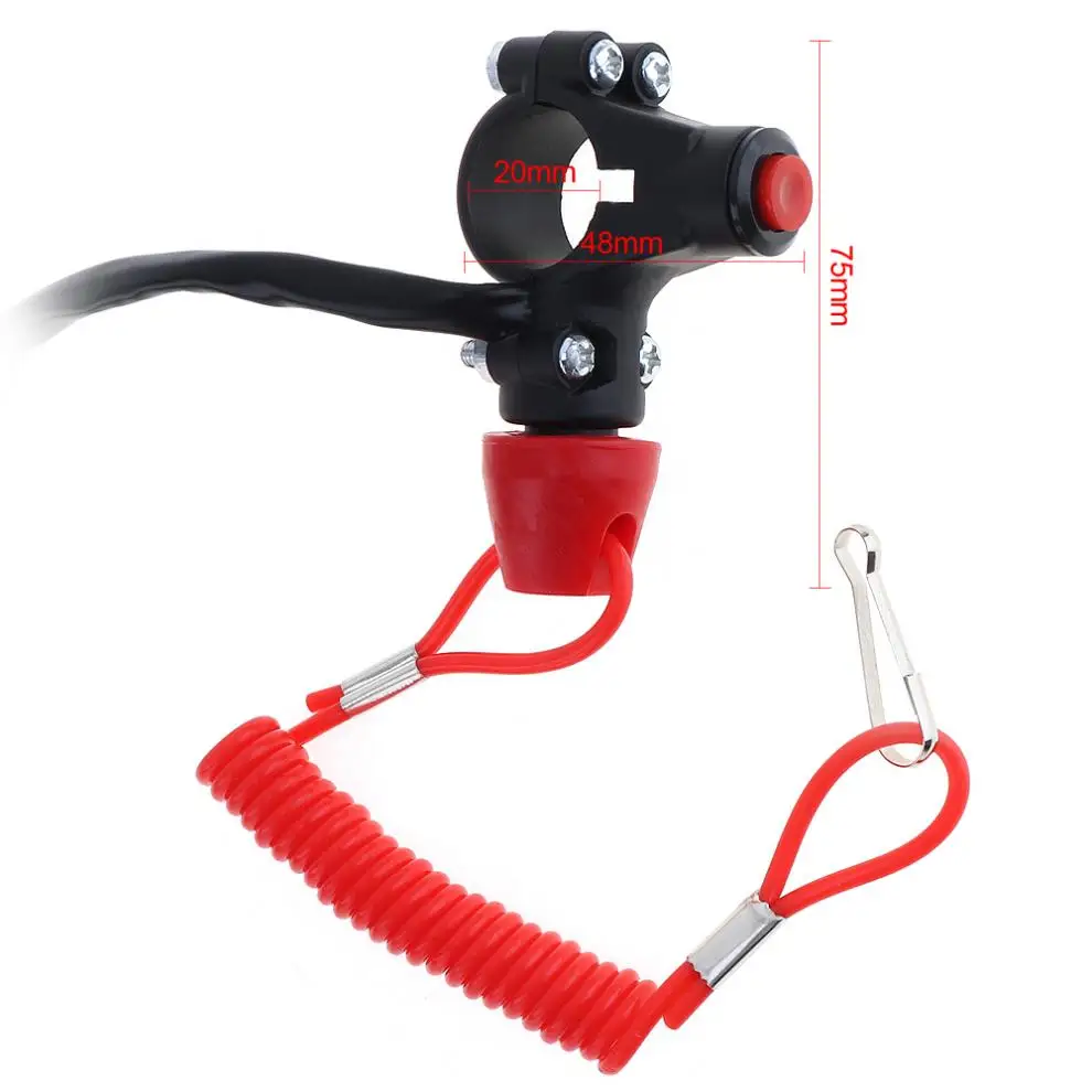 Универсальный аварийный выключатель для мотоцикла с двойным пламенем