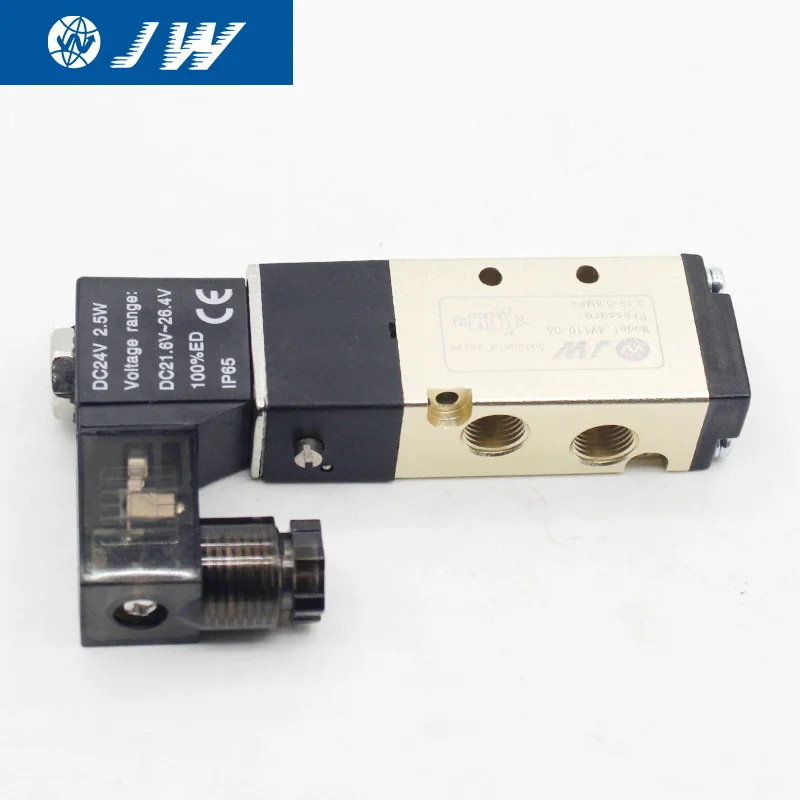 4v210-08 Одиночная катушка 2 положения 5 способ пневматический Соленоидный клапан 12В