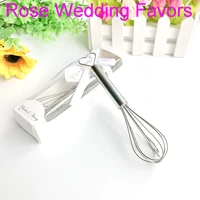 10pcslotfree shippingstainless steel heart shaped hand whisk egg beater kitchen wedding favors bridal shower party supplies