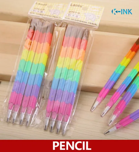 Фото 60 шт./лот гибкий гнущийся карандаш для школьников письма цветной строительных