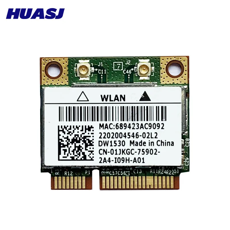 WLAN-карта Huasj Dell Optiplex 3010 7010 9010 Bcm43228hm4l Dw1530 2 4G/Φ 300M Wifi Mini Pcie полукарта | Компьютеры и