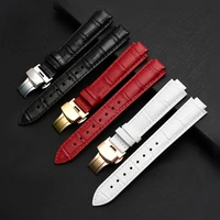 genuine leather watch strap for lv watch raised mouth for louis vuitton tambour series q1121 dedicated watchband men women q114k