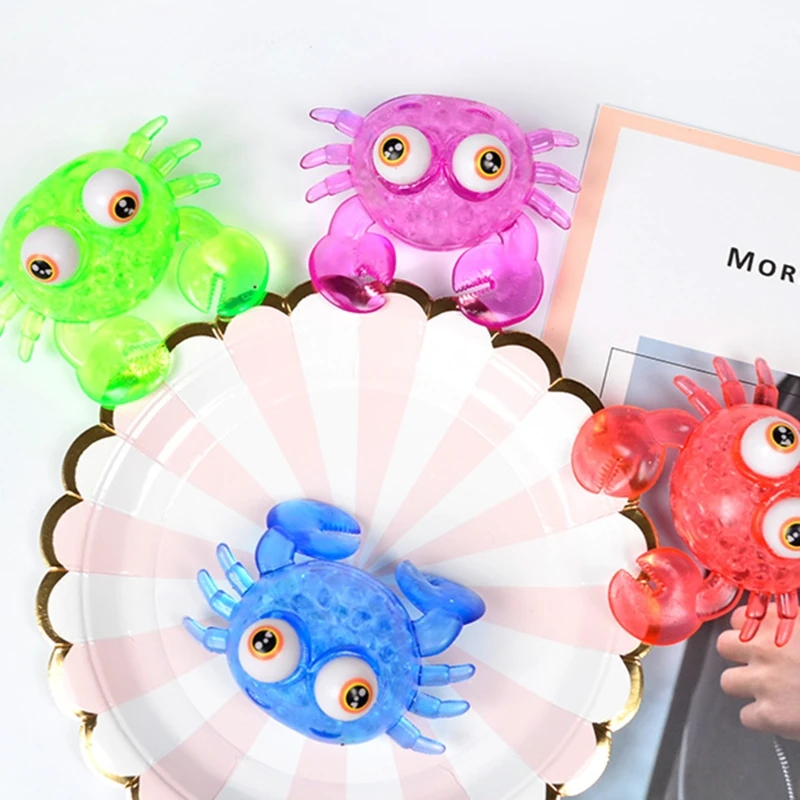 

Stress Toys Relief Soft Ball Fun Gift Squeezing Squishing Stretching Simulation Crab Balls Calming Tool Grip Relaxing