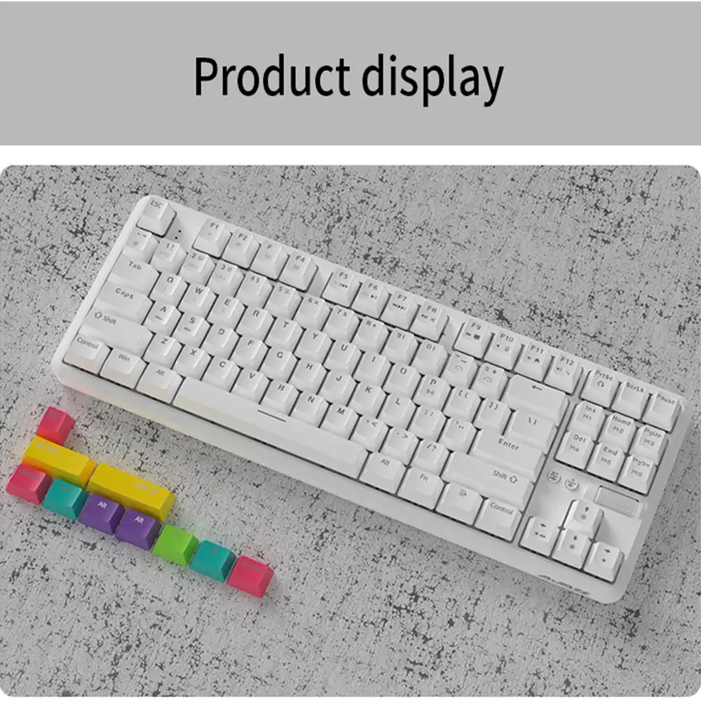 bluetooth wireless mechanical keyboard 87 keys ajazz k870t type c dual mode wired gaming keyboard for gamer free global shipping